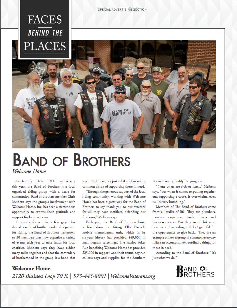 Read more about the article “Faces Behind Welcome Home” featuring Band of Brothers